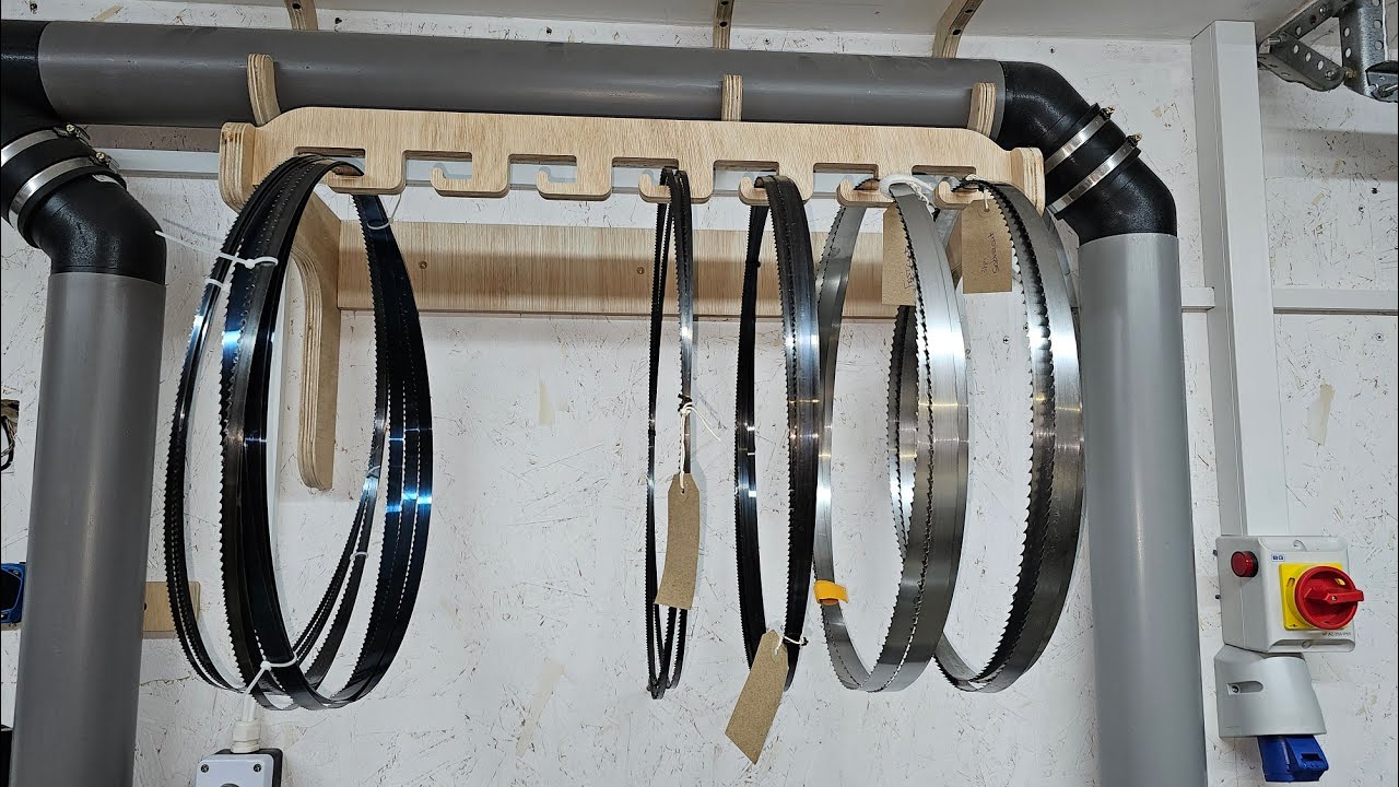 Bandsaw Blade Storage - YouTube