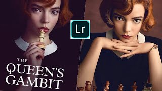 how to edit photos in lightroom mobile | queen gambit inspired preset
