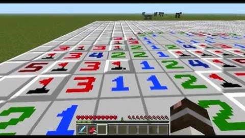 minecraft minesweeper mod showcase + playing a bit