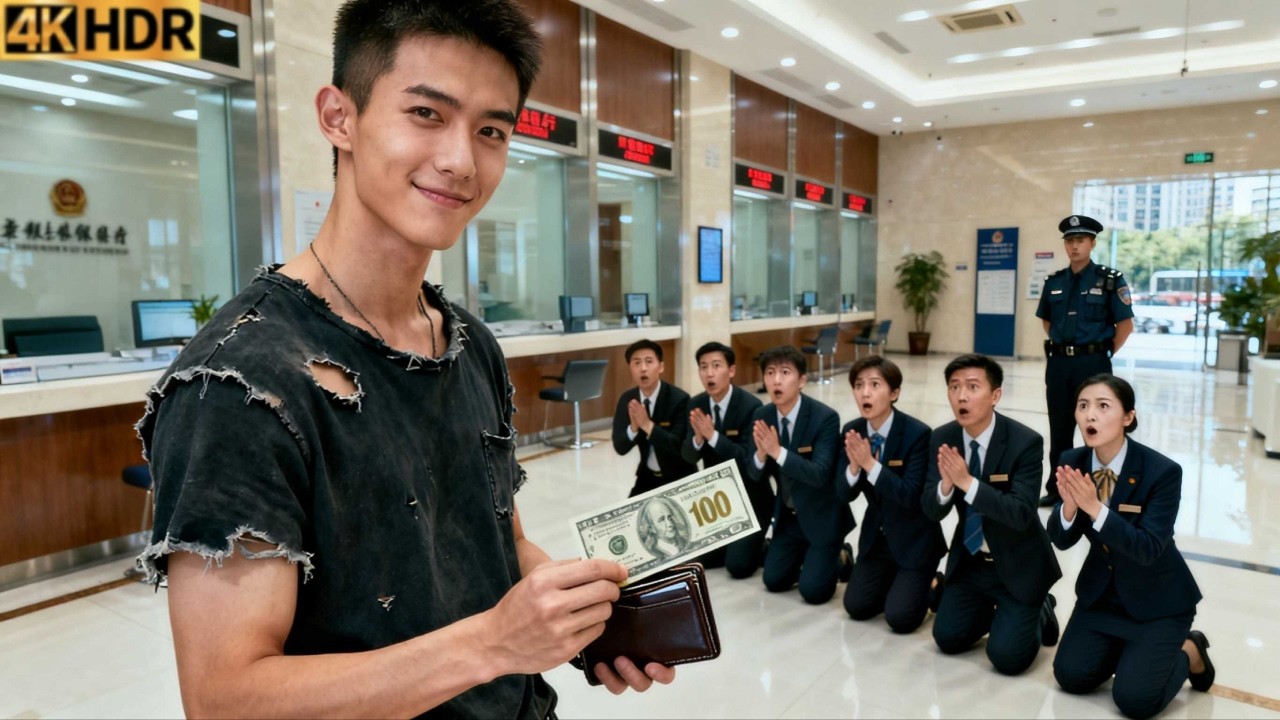 Reborn Poor Guy Carry $100 At Bank,Staff Stunned! All Price shrunk, His deposit Makes Him Richest