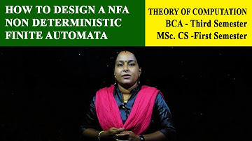 How to design a NFA Non Deterministic Finite Automata | Christ OpenCourseWare