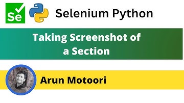 Taking screenshot of a section in Selenium Python (Selenium Python)