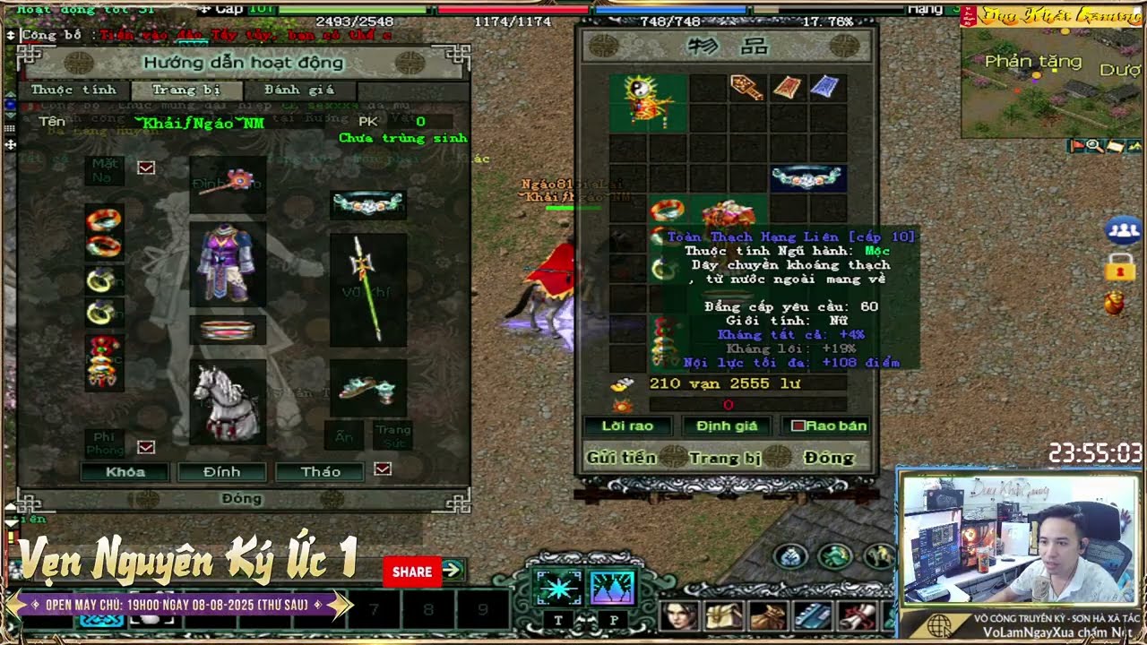 Võ Lâm 1⚡️HOT Đầu Tư Nga My Buff Trấn Bang Lên Đảo Thay Đồ Buff Tăng PTVL Quá Đẹp🎙Duy Khải Gaming🔰