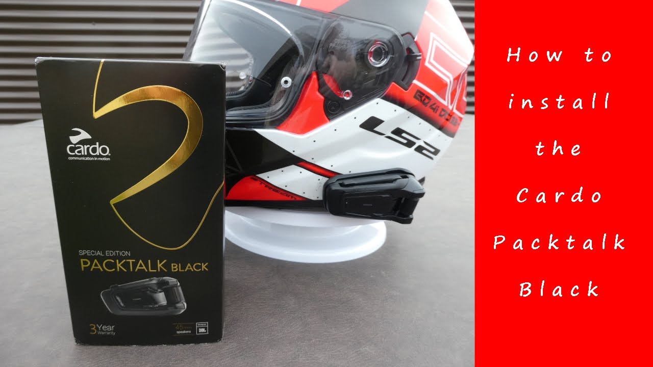 Installing the Cardo Packtalk Black, down under version. YouTube
