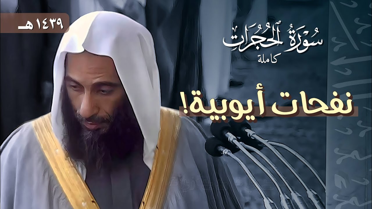 فجرية حجازية بنفحات أيوبية فاقت الجمال! لسورة الحجرات (كاملة) || للشيخ أحمد بن طالب || 28-7-1439 هـ