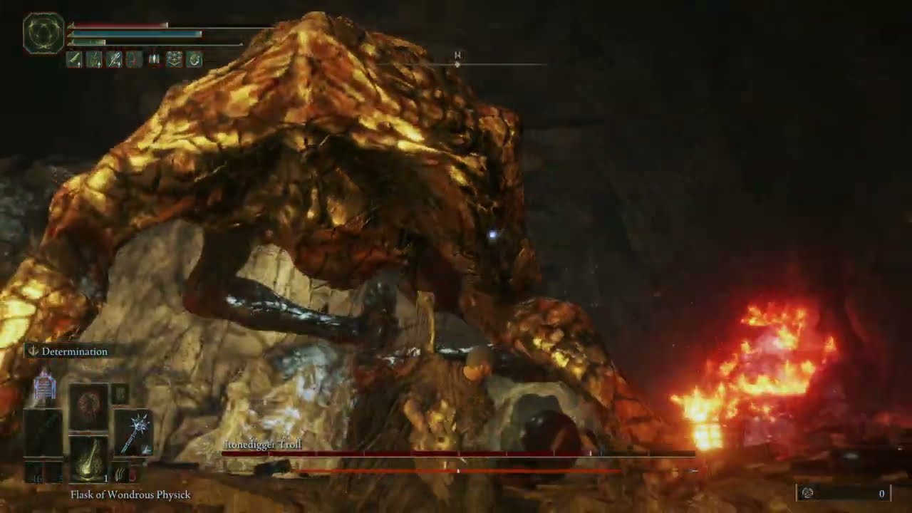 [113] Elden Ring Reforged Master Mode. Stonedigger Troll. Тролль-камнекоп