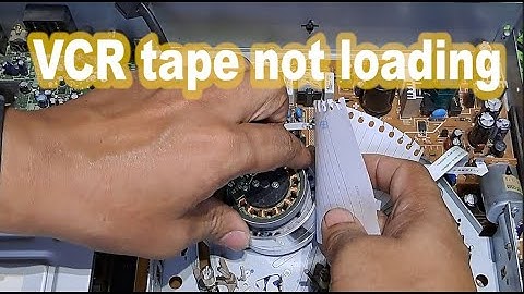 VHS VCR not loading the tape repair.