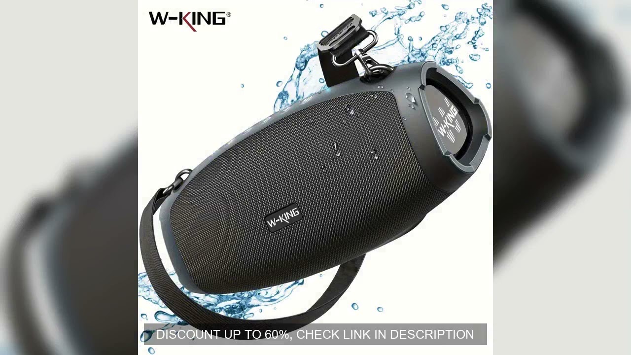 W-KING 70W Waterproof Portable Loud Bluetooth Speaker, Wireless Outdoor Boombox SubwooferTriple Pass