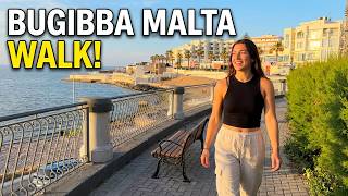 Travel vlog - Bugibba Malta Walk Tour - Malta Travel Vlog - Malta 4K #malta #bugibba