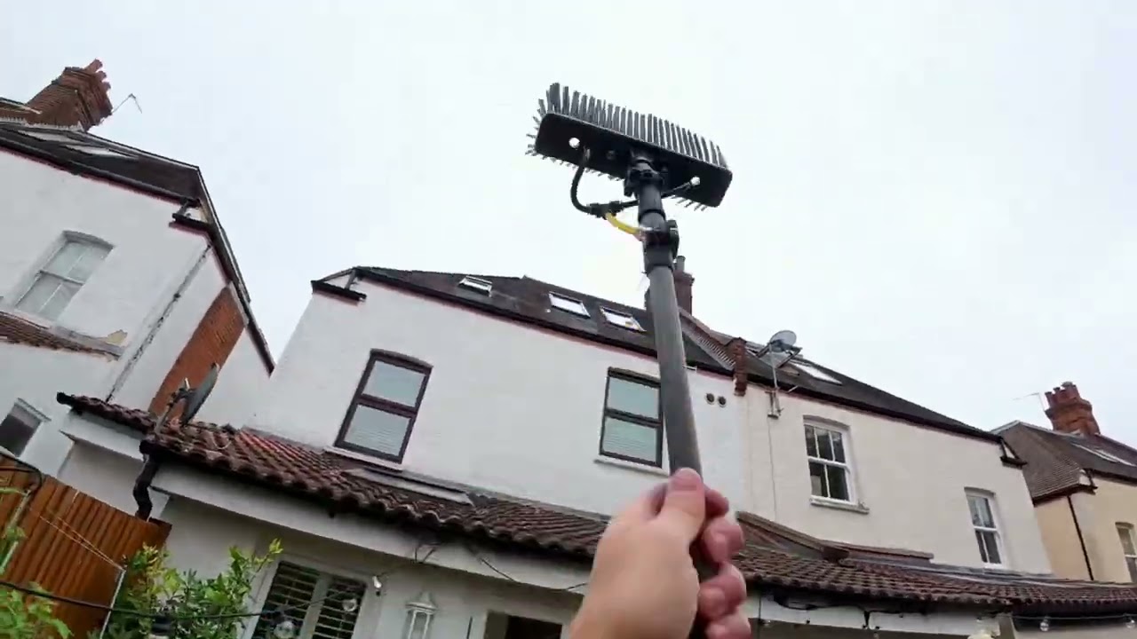 Water fed pole window cleaning 