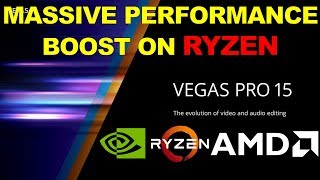 Vegas Pro 15 MASSIVE Performance Boost on AMD Ryzen vs Vegas Pro 14