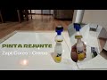 Tinta para rejunte Zapt Cores, Creme - Fortaleza, passando rejunte no piso da cozinha