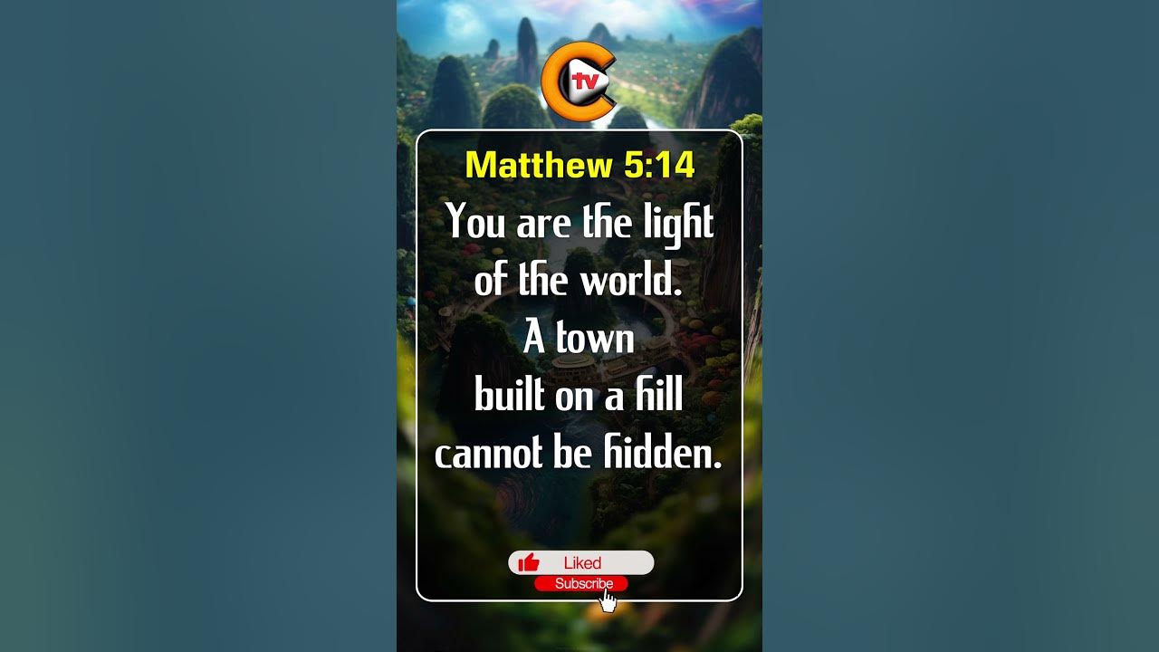 matthew-chapter-5-verse-14-bible-bibleverse-biblestudy-youtube