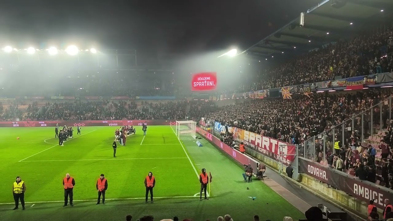 AC Sparta Praha - Baník Ostrava 28.2.2026 (5:2) - závěrečná děkovačka