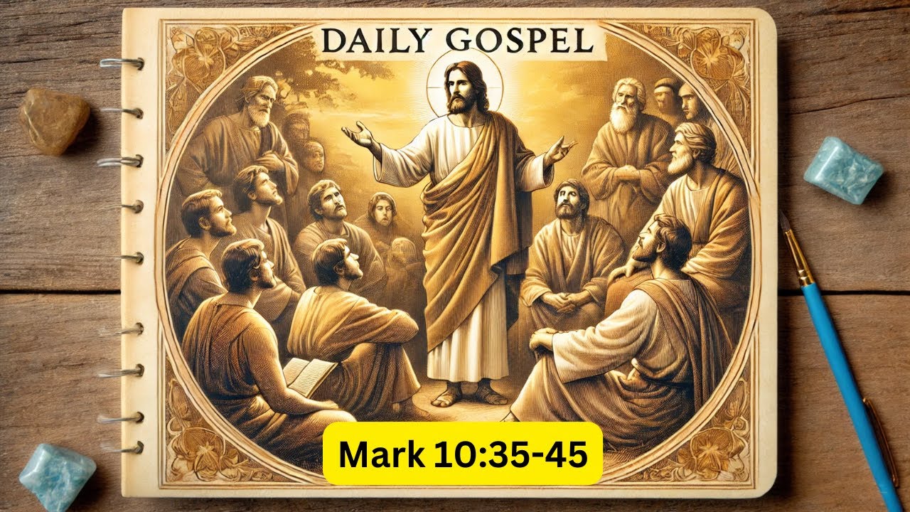 Daily Gospel Aug 28: Mark 10:35-45 - YouTube