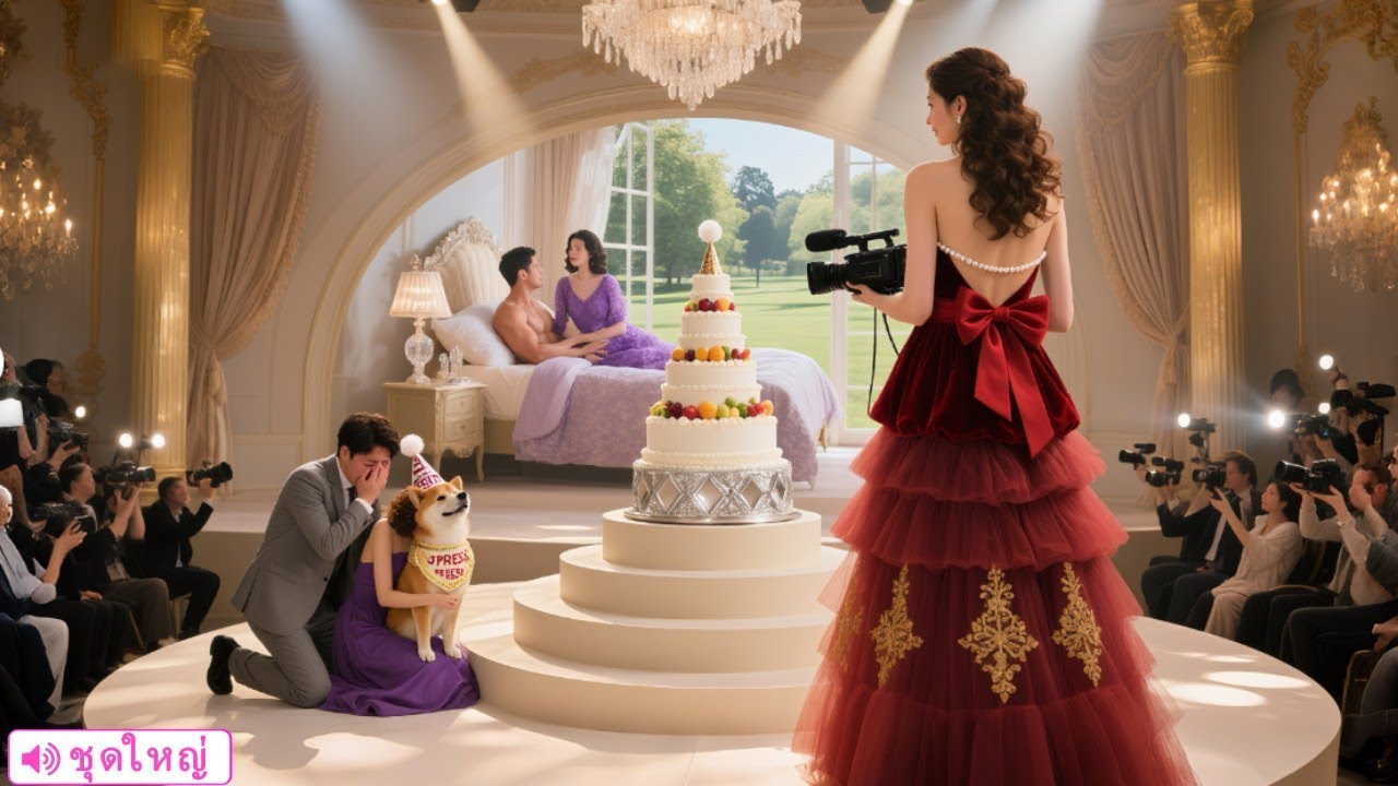 ผัวเจ้าชู้พาเมียน้อยไปงานเลี้ยง — แต่ภรรยาขี้เหร่ใส่ชุดแดงหรูปรากฏตัว ทำให้ทุกคนตกตะลึงและชนะใจ CEO!