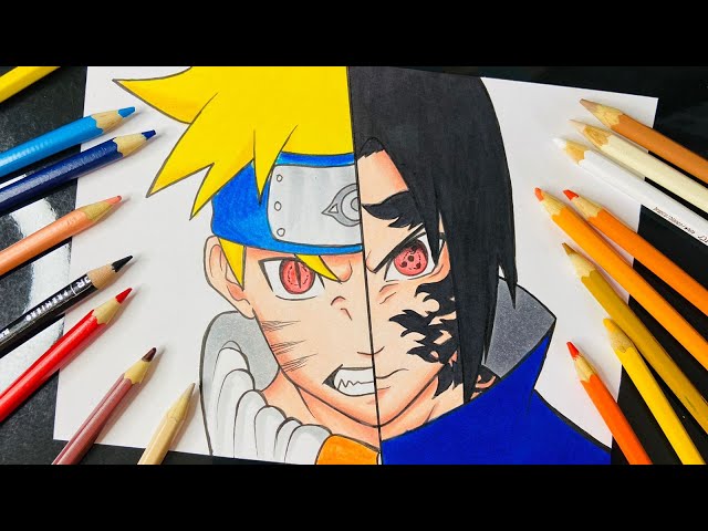 Como Desenhar O Sasuke Uchiha De Naruto (Passo A Passo Fácil)