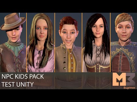 NPC Kids (Pack) Test In Unity