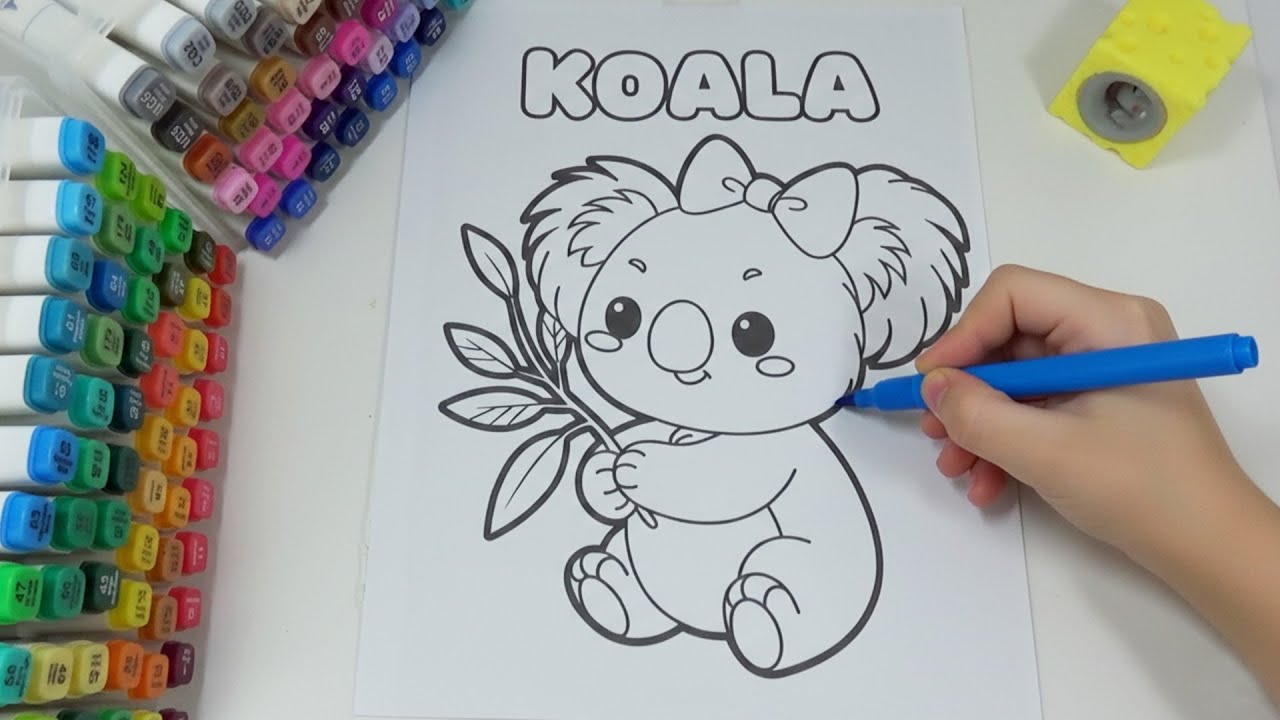 My Favorite Koala Coloring Page 🐨✨