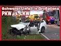 ❎️CRASH IM GEGENVERKEHR auf S242 bei Störmthal⚠️Auto kracht in Sattelschlepper⚠️