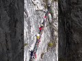 Hebei's Most Thrilling Free Attraction: Shahe's 'General's Road' Cliff Ladder。No Guardrails, No Fear