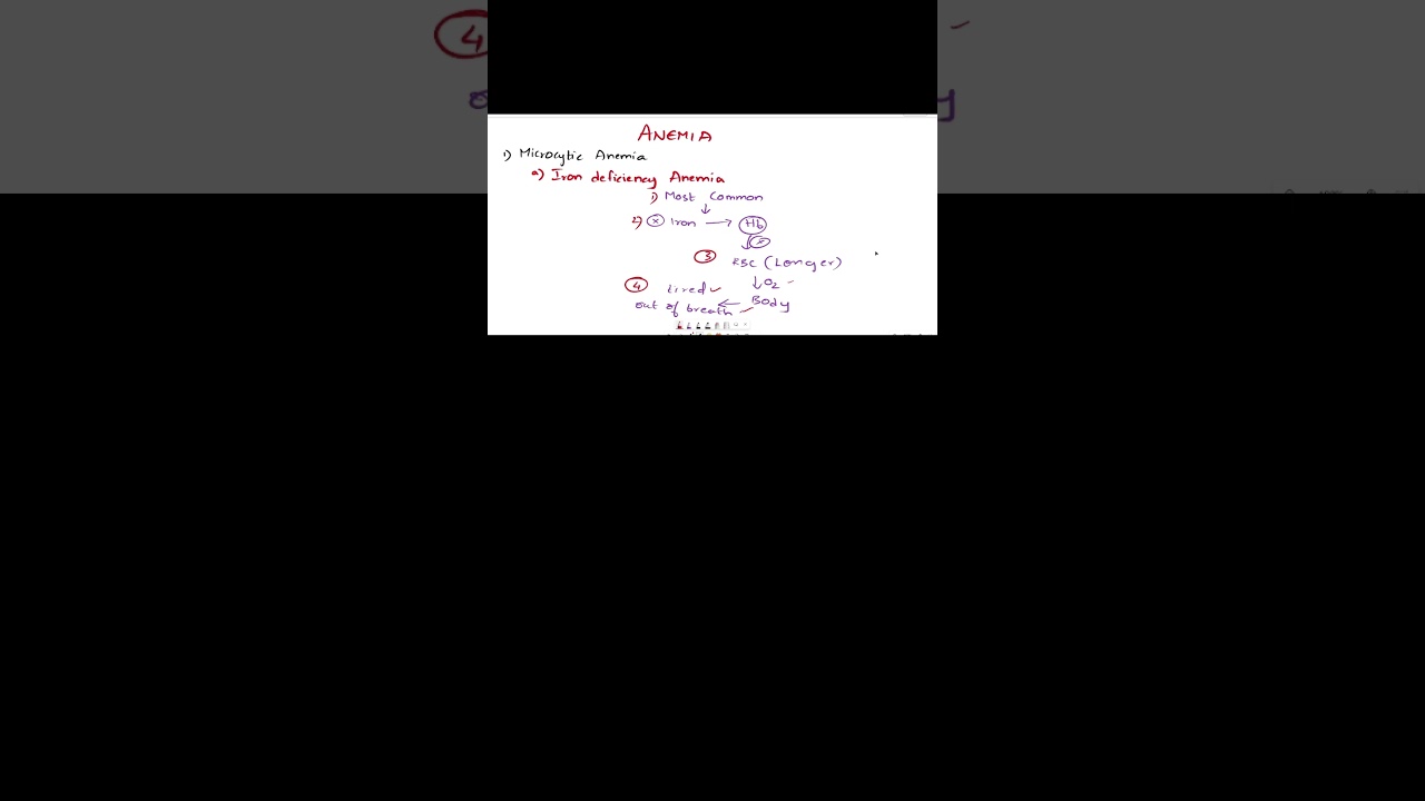 Iron Deficiency Anemia Explained in 1 Minute | Causes, Features & Key Points