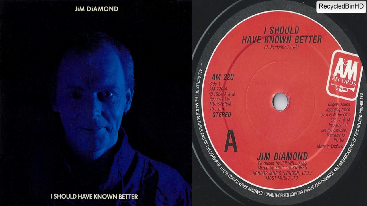 Jim Diamond - Should Of Known Better (HQ)