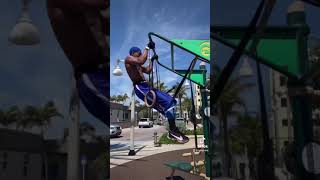 Bar Muscle Up To Ring Muscle Up Transfer | HollyWood Beach  | RipRight #Shorts