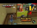 Solo Vs Squad ⚡ Poco X6 Pro Free Fire Gameplay
