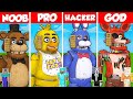 FNAF HEAD BASE HOUSE BUILD CHALLENGE - Minecraft Battle: NOOB vs PRO vs HACKER vs GOD / Animation