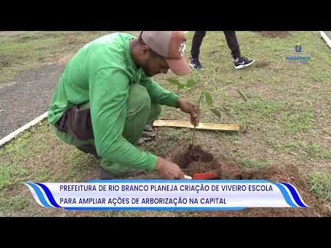 Prefeitura planeja criação de viveiro escola para ampliar ações de arborização de Rio Branco