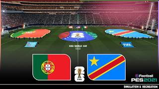 PORTUGAL vs DR CONGO - World Cup 2026 Group Stage | Simulation PES Gameplay