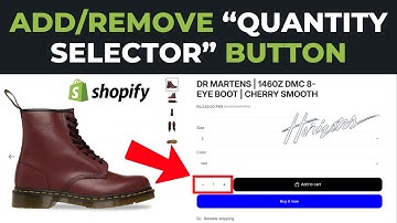 How to Remove Quantity Selector in Horizon Theme Shopify