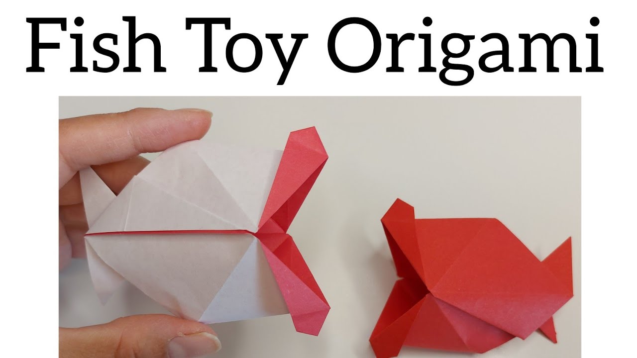 origami toy fish | paper craft for kids | paper 3D fish - YouTube