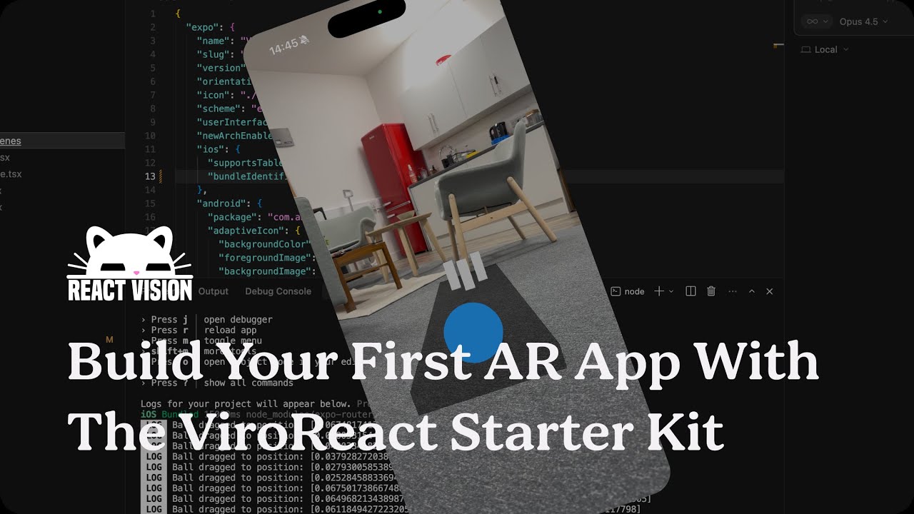 Getting Started with the ViroReact and Expo Starter Kit