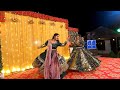 Beautiful sangeet dance performance by the bride and her sister  indian wedding 2022
