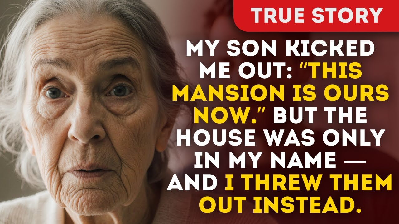 My son kicked me out: “This mansion is ours now.” But the house was only in my name — and I threw