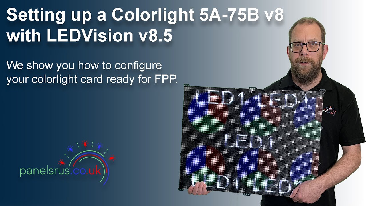 Configuring a v8 Colorlight Card with LEDVision 8.5 (2022) YouTube