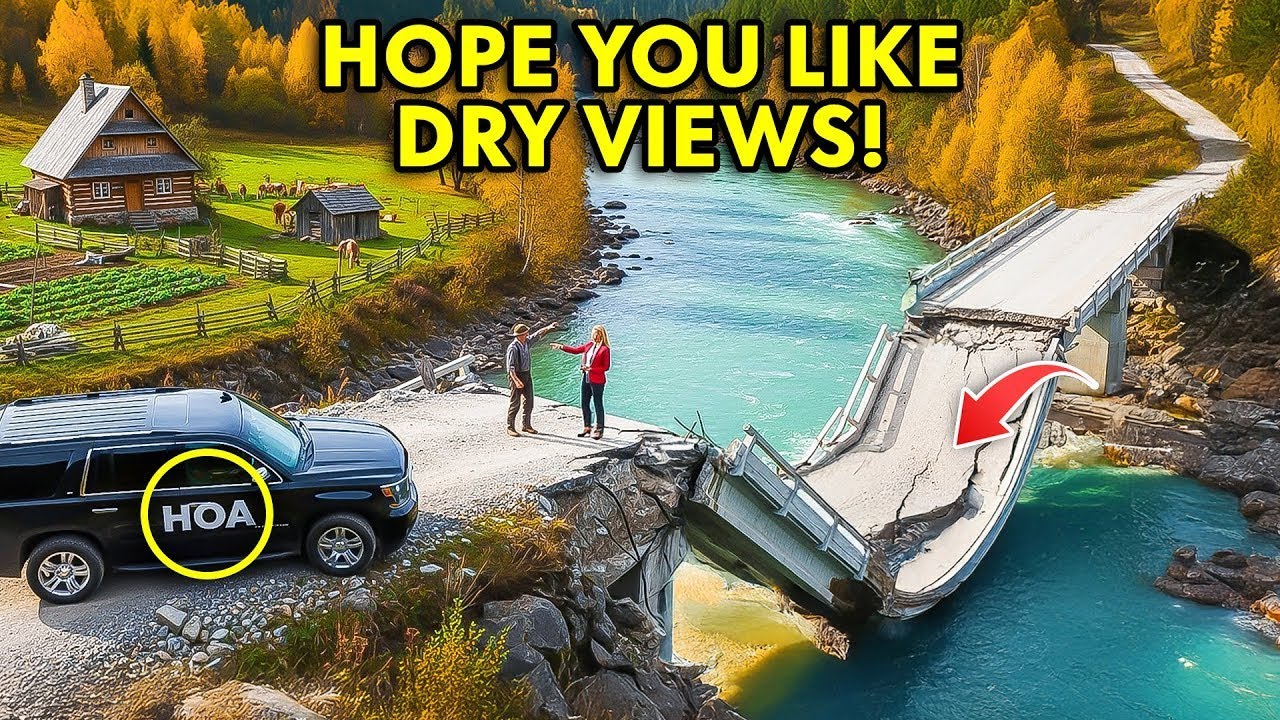 Товарищество собственников жилья разрушило мой мост, поэтому я выкупил плотину и осушил их особня...