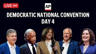 DNC LIVE: Kamala Harris speaks on Day 4 of 2024 Democratic National Convention
