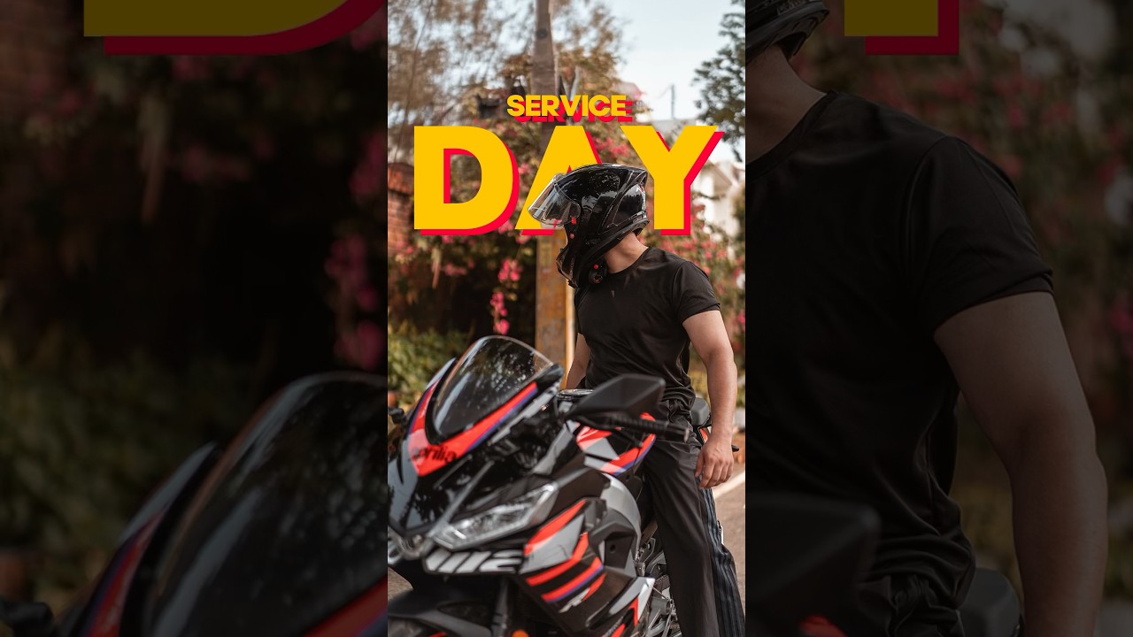 Aprilia Rs457 First service 