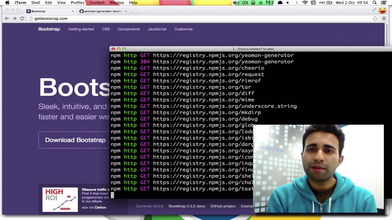 A Yeoman generator for Twitter Bootstrap YouTube