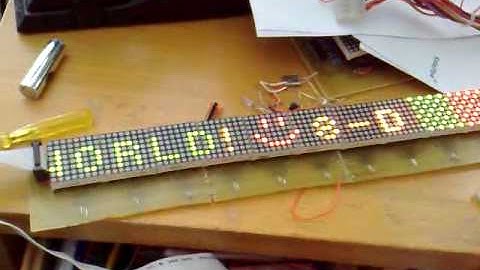80x8 Led matrix