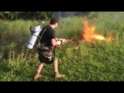 Flamethrower X15 test 4