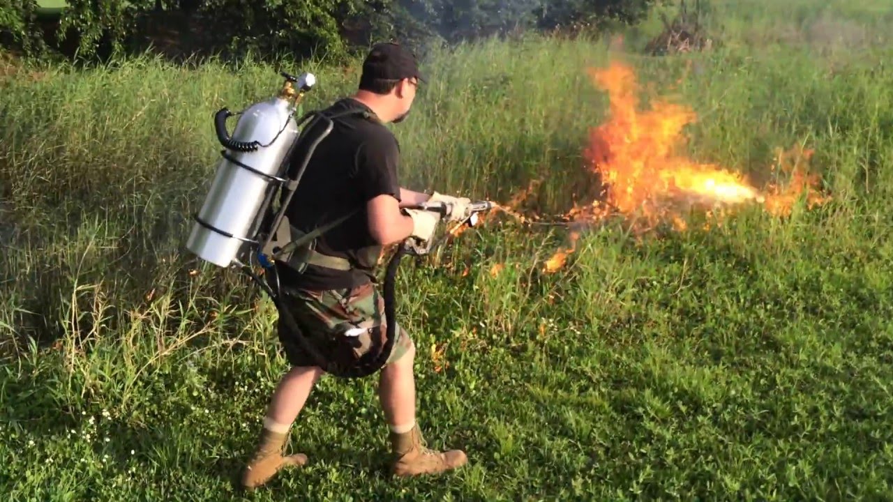 Flamethrower X15 test 4 YouTube