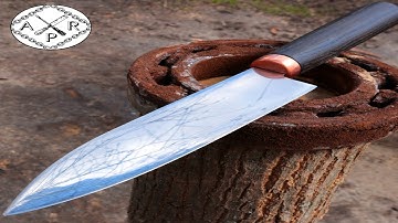 Forging a Kitchen KNIFE out of Rusted BEARING