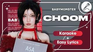 BABYMONSTER - 'CHOOM' Instrumental | Karaoke with Easy Lyrics