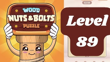 Wood Nuts & Bolts Puzzle Level 89 - Walkthrough and Answer Key