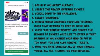 How to Enter Ticket Drawings on the Beanstack App