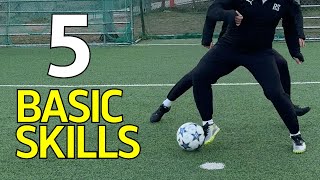5 Basic Football Skills #football #soccer #footballskills #soccerskills